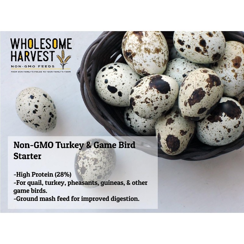 Wholesome Harvest Non-GMO Turkey & Game Bird Starter Feed –