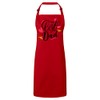 Fabulous Premium-Küchenschürze Rot Der beste Papa Kalligraphie Herz Vatertag