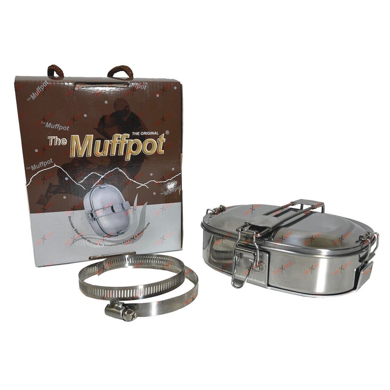 Muffpot Muff Pot Food Warmer Snowmobile Exhaust Cooker Stainless Muffpot
