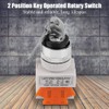 Fafeicy Key Switch 2 Positions Safety Button Lock Switch LAY37-11Y/21