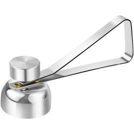 Cortador de Huevo Cocido, Abridor de Huevo Duro, Acero Inoxidable Herramienta para Pelar Huevos, Cortador de Cáscara de Huevo, Herramienta de Cocina, Ideal para Postres y Huevos Cocidos (Plata)