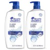 Champú anticaspa Head and Shoulders Classic Clean paquete de 2