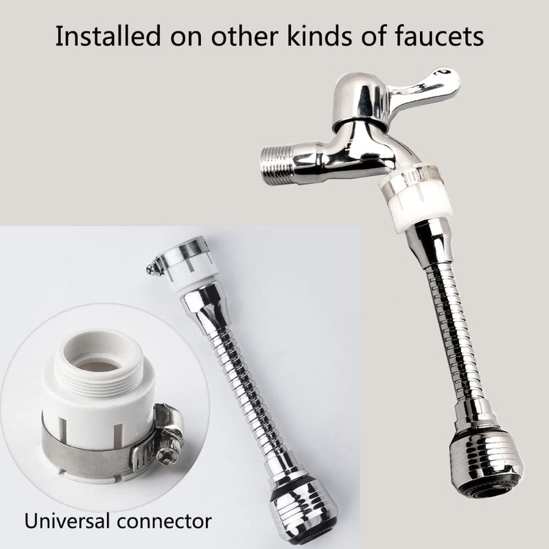2 unidades extensor de llave de cocina, cabezal de rociado