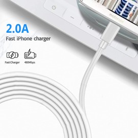 2 Pack 10Ft Charging Power Cable Cord for Arlo Pro/Pro2, Arlo Q,Arlo GO Indoor Camera, Wyze Cam Pan v3 v2,Netvue,Blink,Cloud,Yi Home Camera,Oculus go,Kasa Cam Wall Charger Adapter Replacement