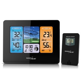 greenblue GB522 - GB522 Wireless color weather station WiFi DCF moon phases