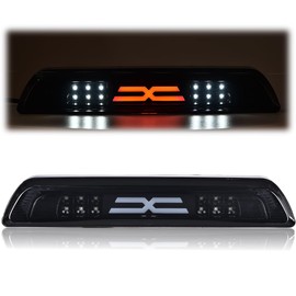 CHEDA LED Bar Rear Third Brake Light Cargo Lamp Smoke Compatible with 2007 2008 2009 2010 2011 2012 2013 2014 2015 2016 2017 2018 Toyota Tundra(Smoky lens Black Bottoms)