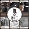 Coffee Canisters with Window,Scoop and Airtight Lid Stainless Steel Kitchen
