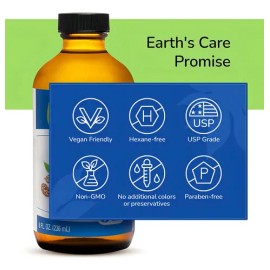 Aceite De Ricino - Castor Oil - 100 puro - 236ml - Earths Care                                                                                        