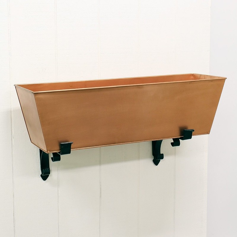 Achla Designs Wrought Iron Scrolls Window Flower Box Bracket