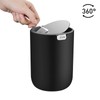 EKO Mini Desk Trash Can with Swing-Top Lid 0.4 Gallon