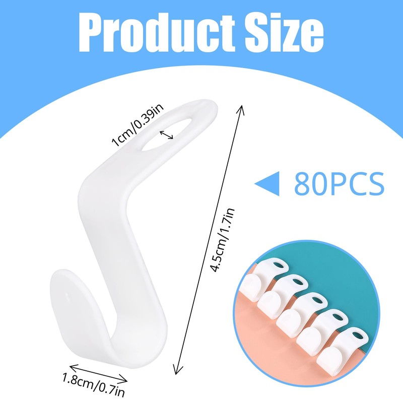 OWLMATE Pack of 80 Clothes Hangers, Space-Saving, Space-Saving Hangers, Connection