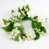 A Cheerful Giver Candle Ring, White Camellia Bids, Spring Flowers