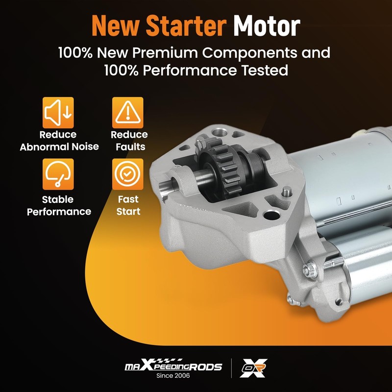 maXpeedingrods Starter Motor for Acura MDX V6 3.7L 2007-2009 1.8KW,