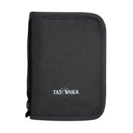 Tatonka Travel Zip M RFID B - Travel Wallet / Passport Holder with TÜV-Tested RFID Blocker - Offers Space for Passport, Credit Cards, Travel Documents etc. - 17 x 12 x 3 cm, black, Wallet with RFID