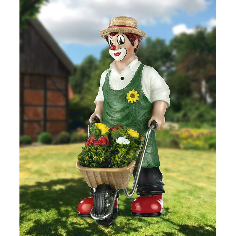 Gildeclown Decorative Figurine Clown Garden Happiness - Guild Clowns to