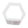 3Pcs Hex Floating Shelf PVC Modern Simple Fine Appearance Floating