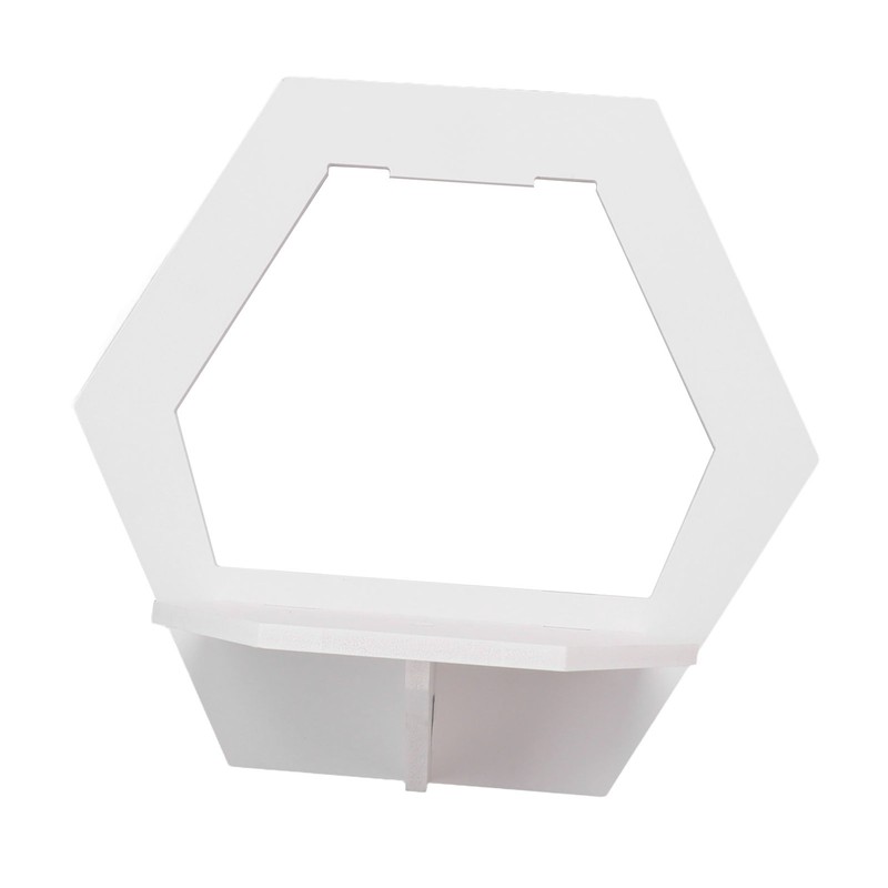 3Pcs Hex Floating Shelf PVC Modern Simple Fine Appearance Floating