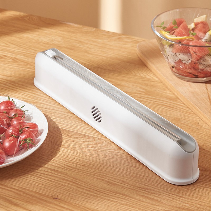 Plastic Wrap Dispenser Strong Suction Cup Wall Mountable Cling Film