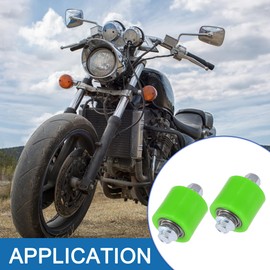 A ABSOPRO Motorcycle Chain Roller Guide 8 mm Wheel Guide for Road Motorcycles ATVs Green (Set of 2)