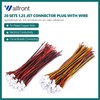 20PCS/Pack Micro JST Connector with Cables 1.25MM 2 Pin Male