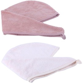 FRCOLOR 2piezas Toalla Microfibra para Cabello Gorro para Secar Alta Absorción para Cabello