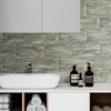 AULIGET 2-Piece Apache Brown Rock Peel and Stick Backsplash Wall