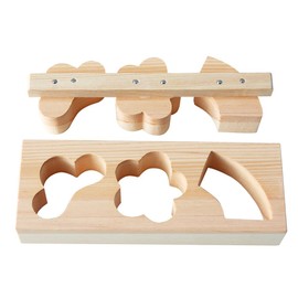 Yamako Pressing Mold for Rice and Sushi Press Mould Hinoki Mould 3 Holes