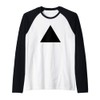 Triangle Geometric Shape Raglan Baseball Tee