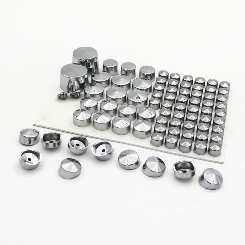 81Pcs Bolt Caps Topper Cover for Harley Softail Twin Cam