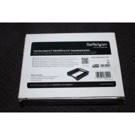 StarTech.com Dual 2.5" SSD/HDD Mounting Bracket for 3.5? Drive Bay - Tool-Less