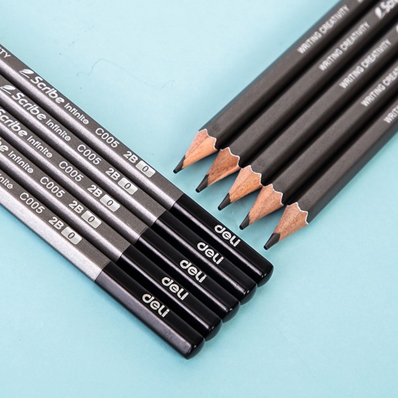 Delhi Deli Scribe Infinite Pencil Eraser Black Pencil 2B 12