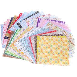 SEWACC 50PCS Assorted Pattern Pure Cotton Fabric Squares DIY Sewing Patchwork Kit for Quilts Cushion Covers Crafts and Costumes Durable and Easy to Safe