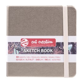 Talens Art Creation Sketchbook 80 Sheets, 12 cm x 12 cm, Pink Champagne, 8712079468064