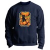 Fall Shirt for Men Black Cat in A Pumpkin Patch