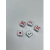 DOMINO'S AZTECA MEXICO Dados De Poker Cubano De Acetato