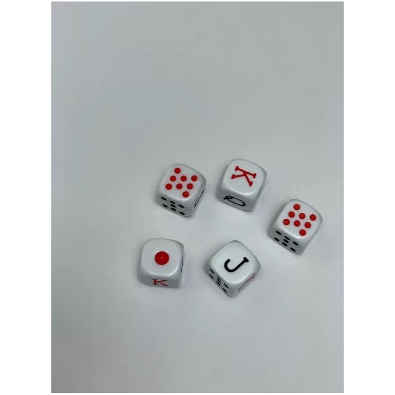 DOMINO'S AZTECA MEXICO Dados De Poker Cubano De Acetato