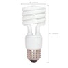 Satco S7217 13-Watt Medium Base T2 Mini Spiral, 2700K, 120V,