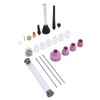 Argon Arc Welding Nozzle Kit Gas Flowmeter Tungsten Needle Sealing