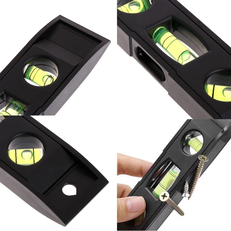 2pcs Magnetic Spirit Level 3 Bubble Level 230mmTorpedo Magnetic Gradienter