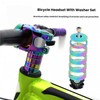 JMFahrrad Bicycle Headset Spacers 1-1/8 inch Rainbow Anodized