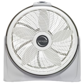 Lasko 20 Inches 3 Speed Cyclone Air Circulator Portable Full Tilt Floor or Wall Mount Pivoting Fan for Large Rooms and Office, White