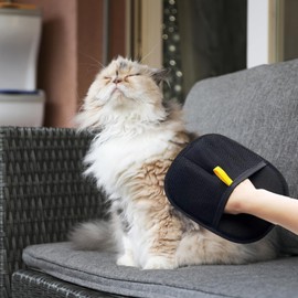 Sporgo 4 Stück Pet Hair Remover Glove: Fell Magnet Handschuh Static Removal Gloves for Pet Hair, Wiederverwendbare Double Sided Pet Grooming Gloves, Katzen Hunde Fellmagnet Pflegehandschuhe