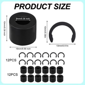 33 Packs Rubber Roller Replacement Kit, Keep Rubber from Moving Retaining Clip Rings Repair Tools Compatible with Cricut Maker