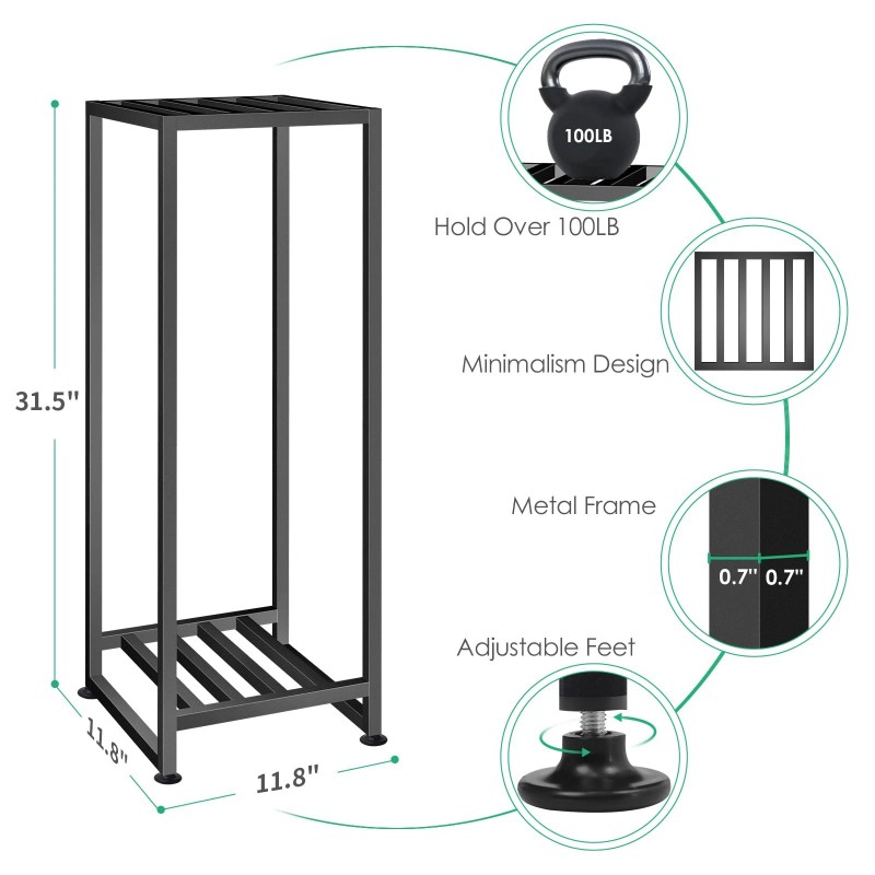 Luborn Plant Stand Indoor Outdoor, Wrought Iron Plant Stands 2