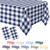 Kopokita 2 Pack Navy Gingham Tablecloth, 54 x 108 Inches