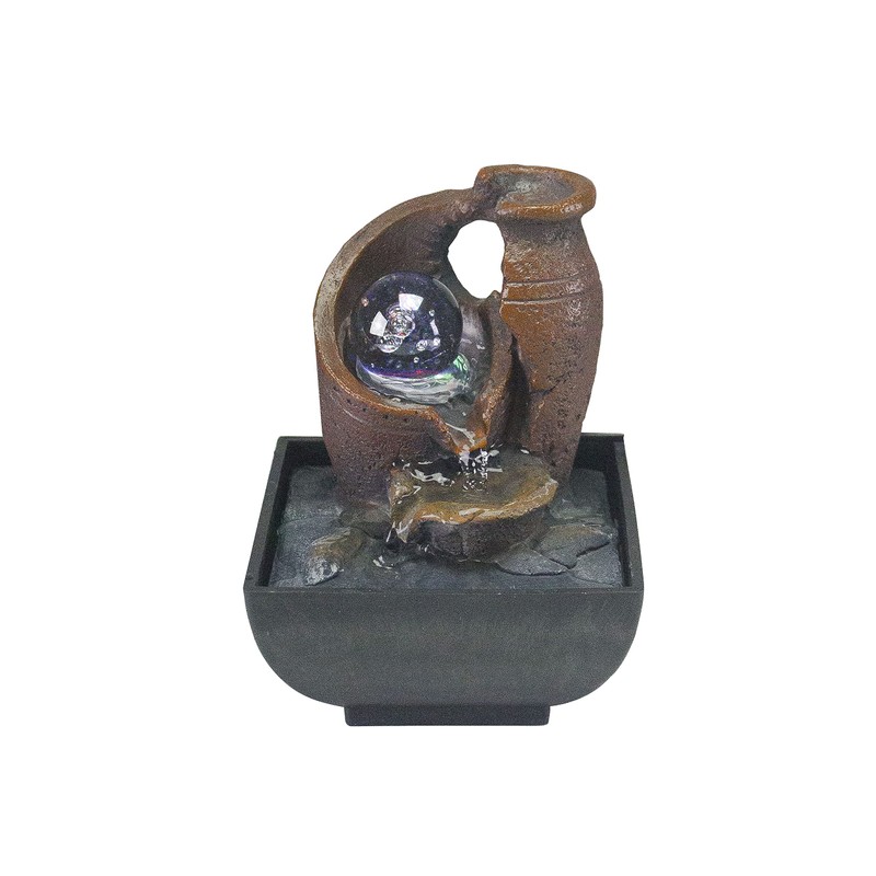 BEPER P201UTP201 Amphora Indoor Fountain with Lighting - Zen Indoor