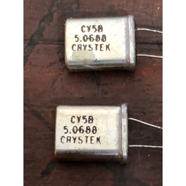 Crystek NOS - Lot of 2 Crystek CY58 5.0688 Radio Crystal
