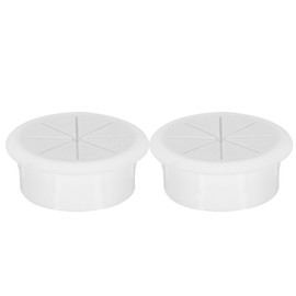 sourcing map 2pcs Cable Hose Snap Bushing Grommet Protector 50mm Mount Dia White Plastic Cable Snap Locking Bushing Grommet