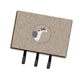 Caroline's Treasures CK2190TH68 Greyhound in The Kitchen Leash or Key Holder, Triple, Multicolor