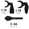 6Pcs Photography Contraster,6 Size Black Background Board Photographic,Oral Cheek Retractors